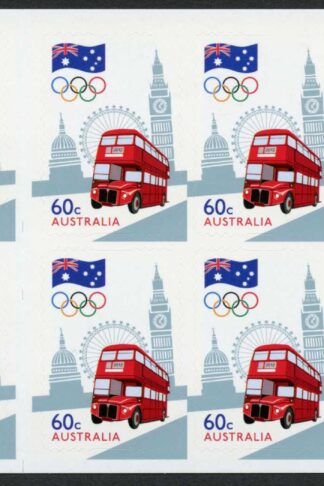 Australia SG3792a 2012 Olympic Games Self Adhesive Booklet Pane U/M