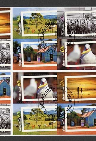 Australia SG3815a 2012 Living Australia Self Adhesive Booklet Pane Used