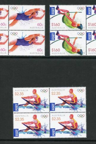 Australia SG3804/6 2012 Olympic Games 2nd Issue Set Blocks of 4 U/M