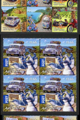 Australia SG3837/41 2012 Road Trip Australia Set in Blocks U/M