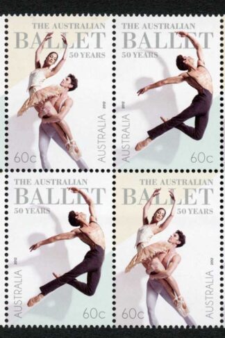 Australia SG3878/9 2012 50th Ann Australian Ballet Block of 8 U/M