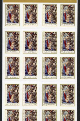 Australia SG3884a 2012 Christmas 1st Issue Self Adhesive Booklet Pane U/M