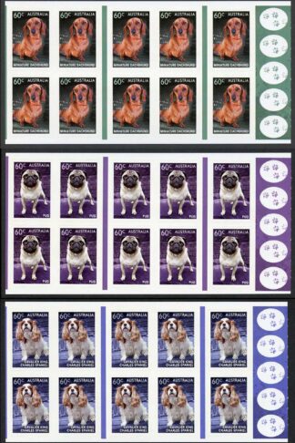 Australia SG3943a/7a 2013 Top Dog Self Adhesive Booklet Panes U/M