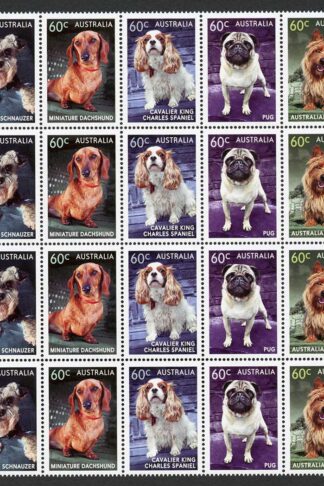 Australia SG3938a 2013 Top Dogs Block of 20 U/M