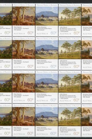 Australia SG3951/55 2013 National Gallery Landscapes Set in Block of 20 U/M