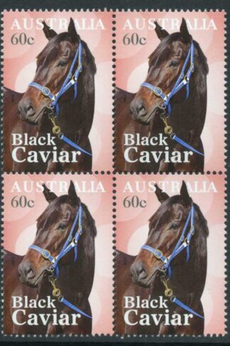 Australia SG3987 2013 Black Caviar Block of 4 U/M