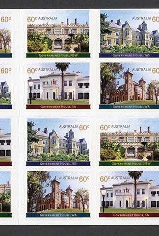 Australia SG4002b 2013 Historical Architecture Self Adhesive Booklet Pane U/M