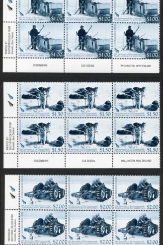 ROSS SG104-8 50th Ann Trans-Antarctic Expedition U/M Blocks of 6