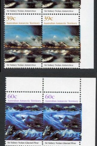 AAT SG84-7 Antarctic Landscape Paintings in Blocks U/M