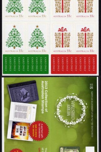 Australia SG4094a Christmas 2013 Festive Christmas Tree booklet pane U/M