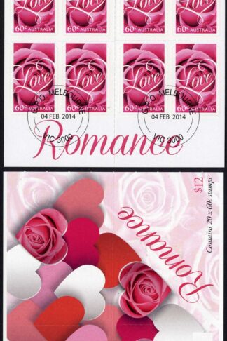 Australia SG4129a Special Occasions 2014 Romance booklet pane Fine Used