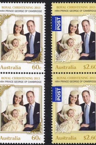 Australia SG4099-100 A Royal Christening set of 2 in U/M BLOCKS
