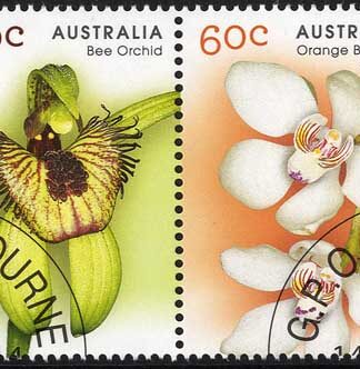 Australia SG4104a Australian Native Orchids strip of 4