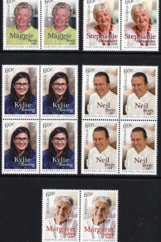 Australia SG4112-6 Australian Legends of Cooking set in U/M Blocks