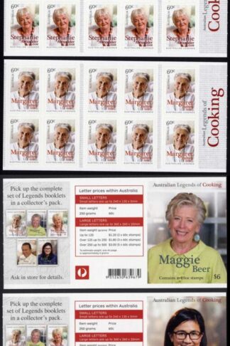 Australia SG4117a-21a Cooking Legends set in booklet panes (SB456-60) U/M