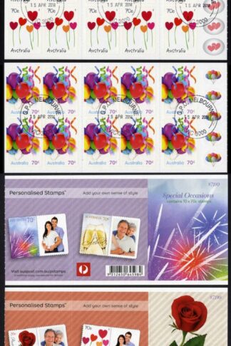 Australia SG4155a-61a Special Occasions 2014 set of 7 booklet panes Fine Used