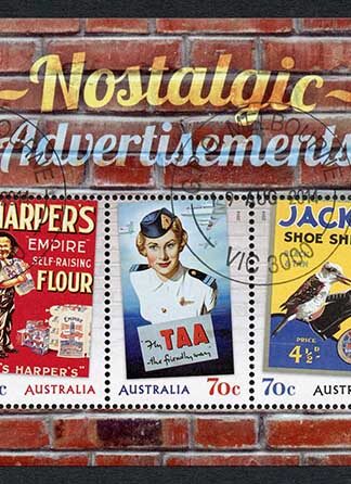 Australia SGMS4220 Nostalgic Advertisements miniature sheet Fine Used