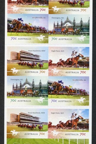 Australia SG4266b Australian Racecourses booklet pane (SB486) U/M