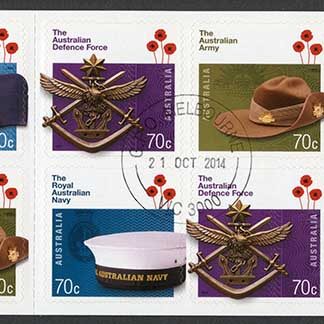 Australia SG4275a the Australian Defence Forces self-adhesive booklet pane (SB4