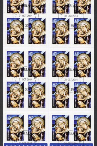 Australia SG4282a Christmas 2014 Mary and Baby Jesus booklet pane (SB488) Fine