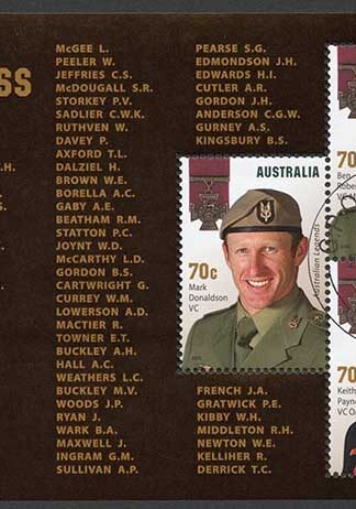 Australia SGMS4309 Australian Legends The Victoria Cross M/Sheet Fine Used