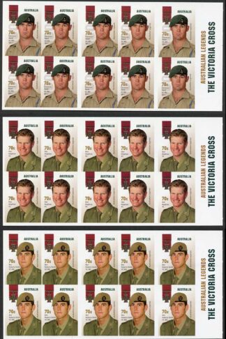 Australia SG4310a-4a The Victoria Cross 5 x booklet panes (SB492-6) U/M