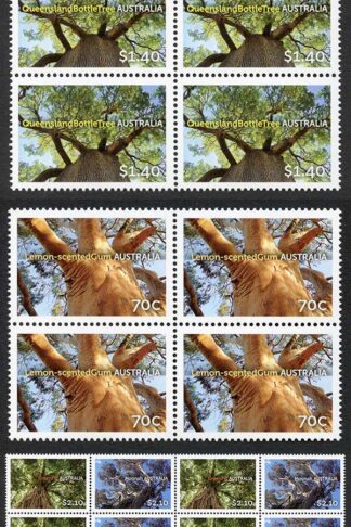 Australia SG4336-9 Australian Trees set of 4 in U/M Blocks