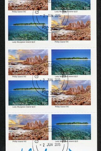 Australia SG4385a Islands of Australia booklet (SB507) pane Fine Used
