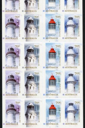 Australia SG4392b Lighthouses of Australia booklet (SB508) pane U/M