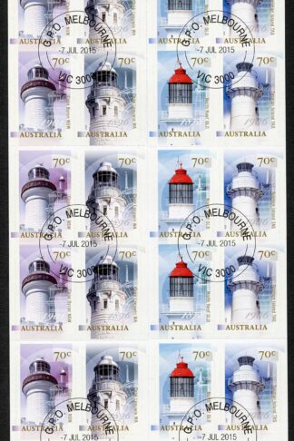 Australia SG4392b Lighthouses of Australia booklet (SB508) pane Fine Used