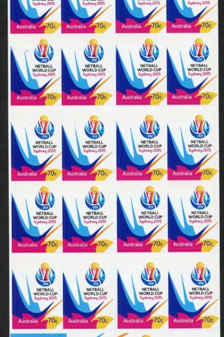 Australia SG4406a Netball World Cup booklet (SB510) pane U/M