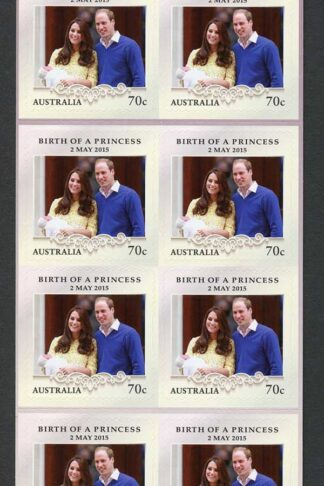 Australia SG4417 70c Birth of a Princess U/M Block