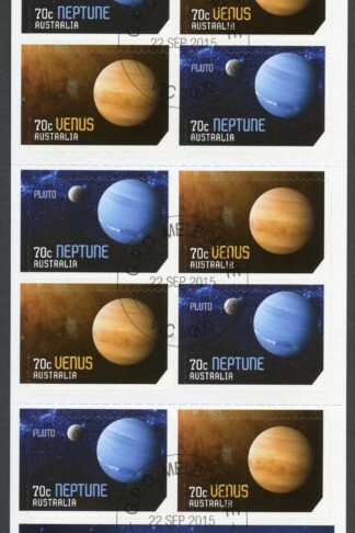 Australia SG4442a Our Solar System Booklet Pane Fine Used