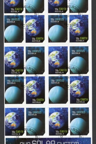 Australia SG4444a Our Solar System booklet (SB514) pane of 20 Fine used