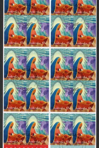 Australia SG4474a Mary and Baby Jesus booklet (SB520) pane Fine Used