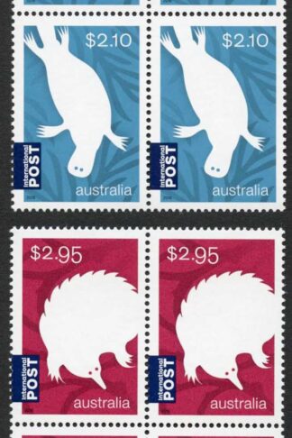 Australia SG4642-3 Australian Animals Monotremes set of 2 in U/M Blocks