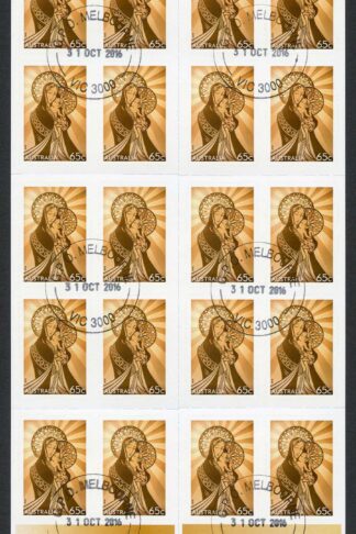 Australia SG4663a Mary and Baby Jesus booklet (SB563) pane Fine Used