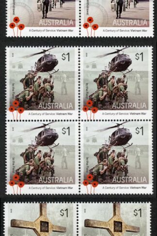 Australia SG4647-51 A Century of Service: Vietnam War set in U/M Blocks