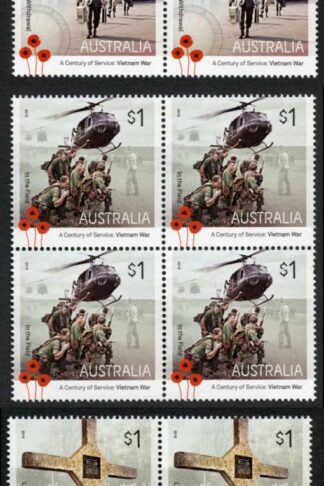 Australia SG4647-51 A Century of Service: Vietnam War set in U/M Blocks