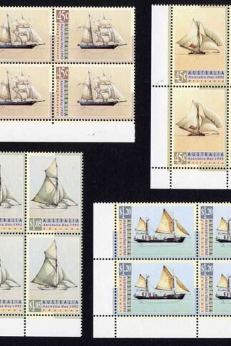 Australia SG1333-6 Discovery of America by Columbus set of 4 blocks of 4 U/M