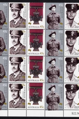 Australia SG2000/4 Centenary of the Victoria Cross U/M block