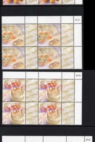 Australia SG1896-901 Greetings set of 6 in U/M Blocks