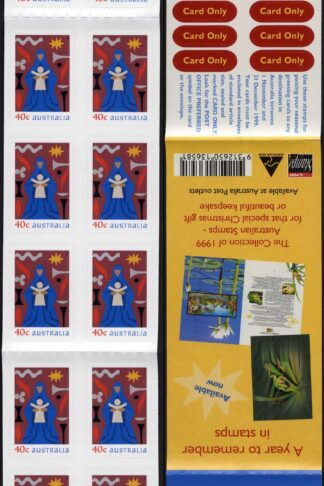 Australia SG1920a Christmas 1999 booklet pane (SB133) of 20 U/M