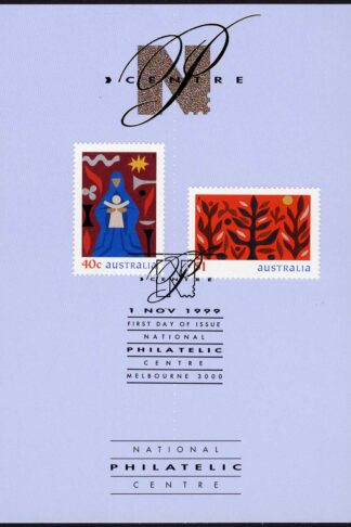 Australia SG1918-19 Christmas 1999 set of 2 Presentation Card