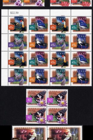 Australia SG1679-86 Fauna and Flora (2nd series) set in U/M Blocks