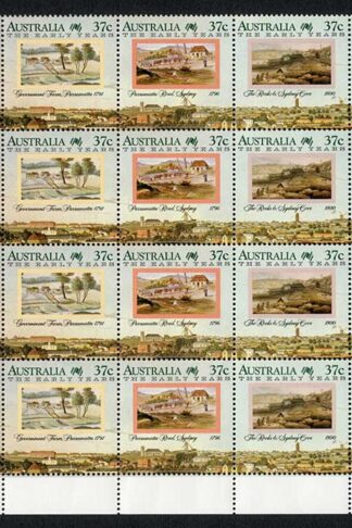 Australia SG1137a Bicentenary of Australian Settlement Early Years U/M Block
