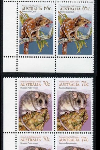 Australia SG1233-6 Animals of the High Country set in U/M blocks of 4
