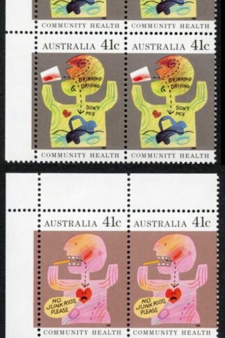Australia SG1237-40 Community Health set in U/M blocks of 4