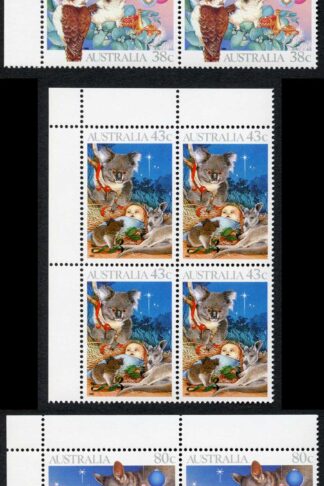 Australia SG1272-4 Christmas 1990 set in a U/M Block