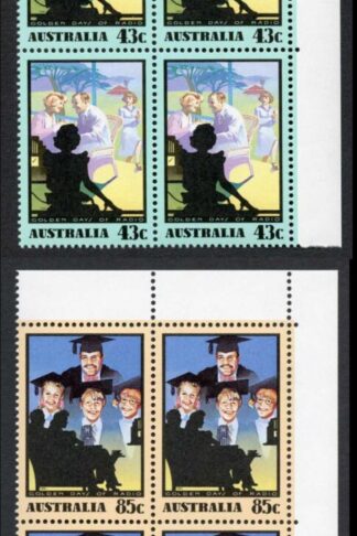 Australia SG1295-8 Australian Radio Broadcasting set in U/M Blocks
